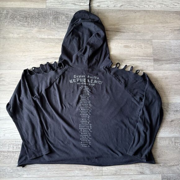 Official Women's Taylor Swift Hoodie Snake Reputation Stadium Tour SIZE XL - Picture 4 of 8